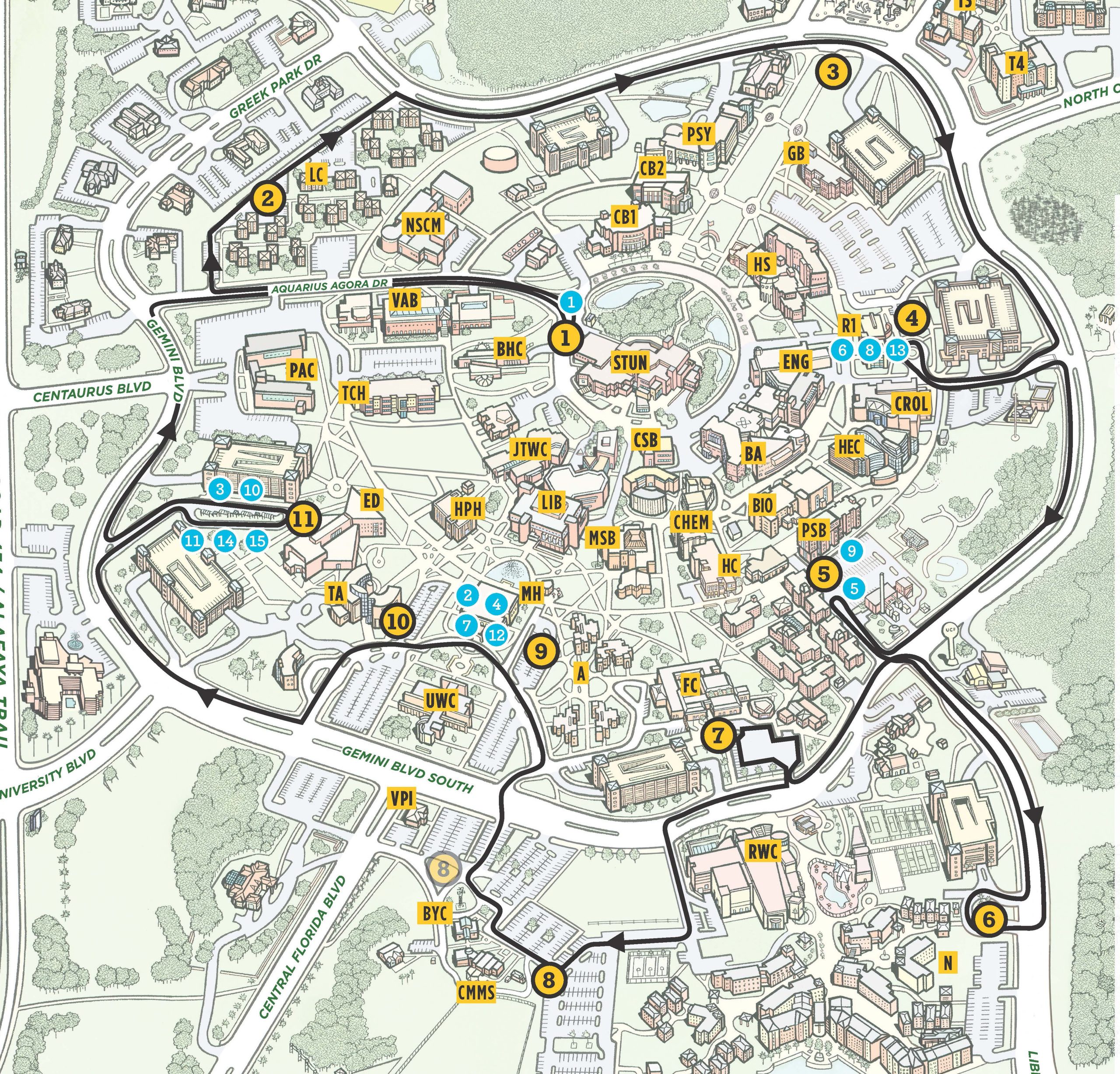Intra Campus UCF Parking Services